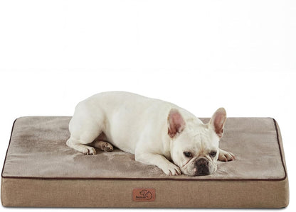 Memory Foam Dog Beds Large Sized Dog, Orthopedic Crate Pads, 35x22