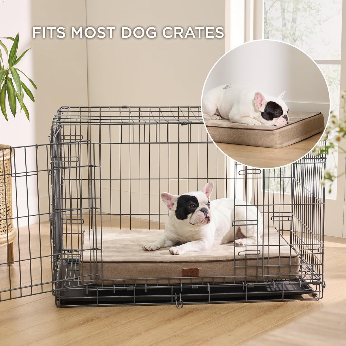 Memory Foam Dog Beds Large Sized Dog, Orthopedic Crate Pads, 35x22