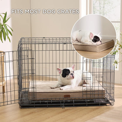 Memory Foam Dog Beds Large Sized Dog, Orthopedic Crate Pads, 35x22