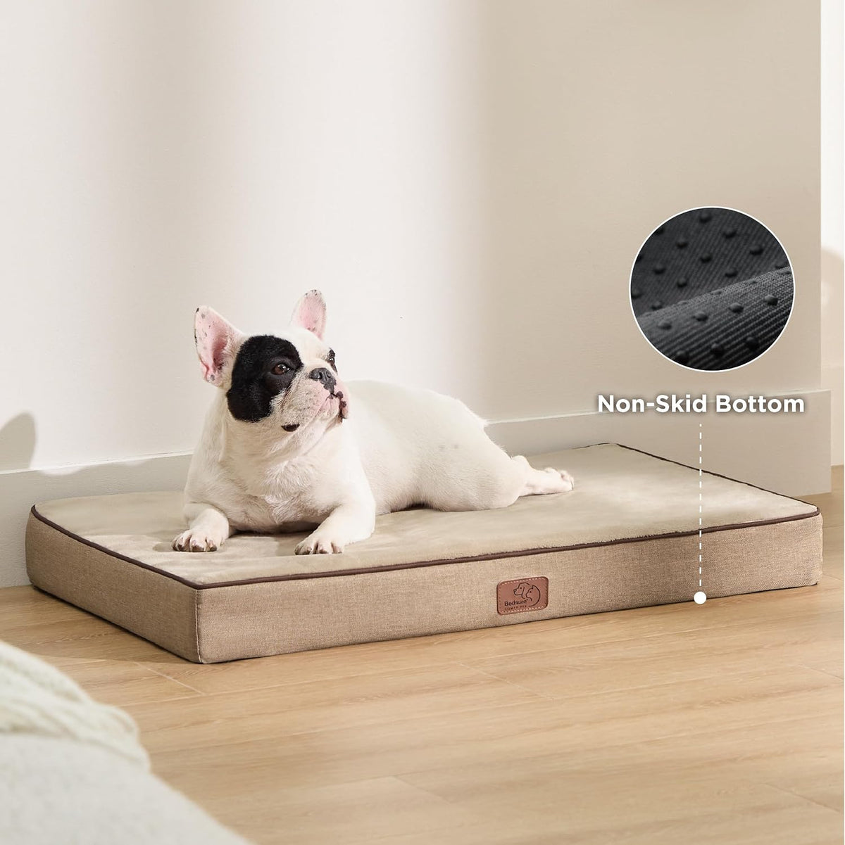 Memory Foam Dog Beds Large Sized Dog, Orthopedic Crate Pads, 35x22