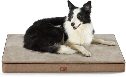 Memory Foam Dog Beds Large Sized Dog, Orthopedic Crate Pads, 35x22