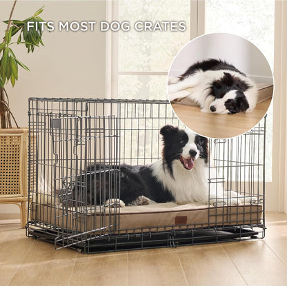 Memory Foam Dog Beds Large Sized Dog, Orthopedic Crate Pads, 35x22