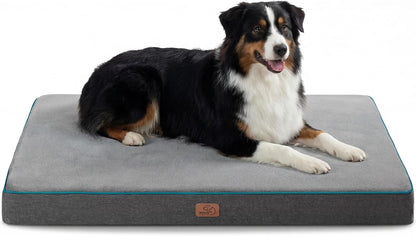 Memory Foam Dog Beds Large Sized Dog, Orthopedic Crate Pads, 35x22