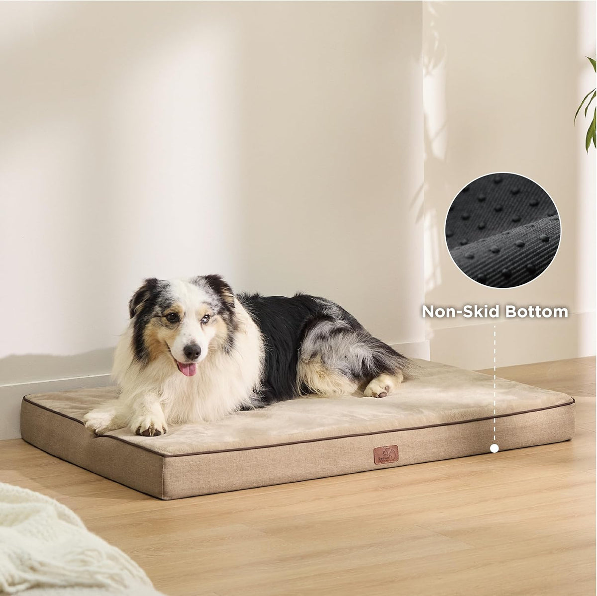 Memory Foam Dog Beds Large Sized Dog, Orthopedic Crate Pads, 35x22