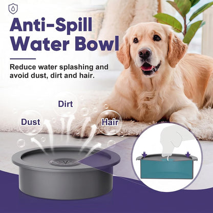 XIAZ Elevated Dog Bowls Large Breed Raised Dogs Bowl Stand Large/Medium Sized Dog Slow Feeder Dogs Bowls Food Water Stands 5 Heights Adjustable 9/11/12/14in Pet Feeder Dish Station