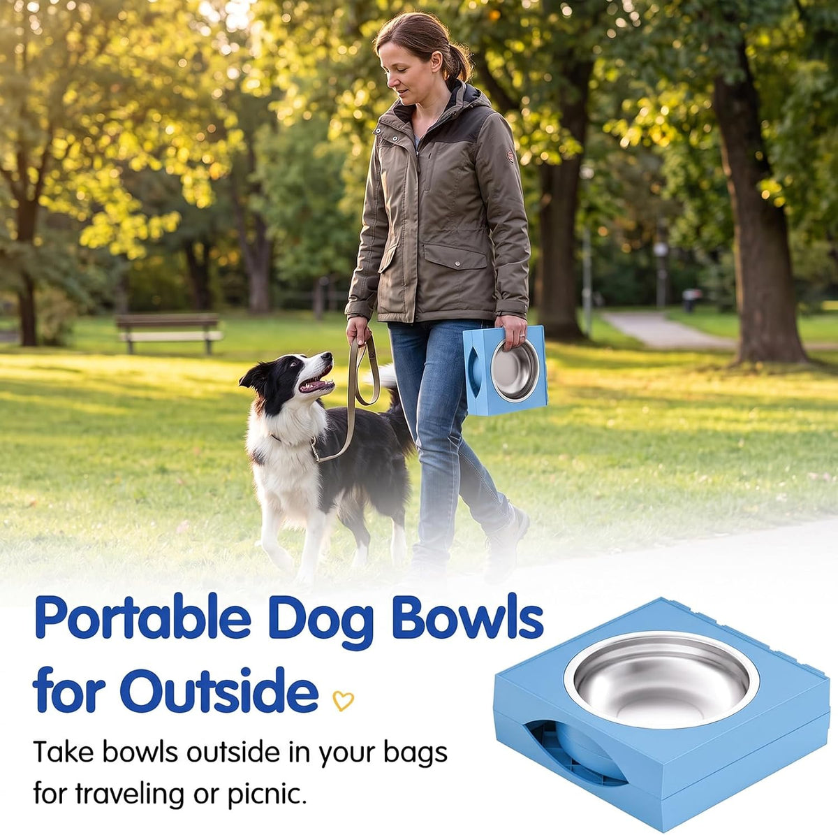XIAZ Elevated Dog Bowls Large Breed Raised Dogs Bowl Stand Large/Medium Sized Dog Slow Feeder Dogs Bowls Food Water Stands 5 Heights Adjustable 9/11/12/14in Pet Feeder Dish Station