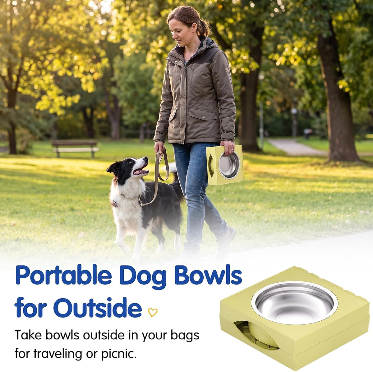 XIAZ Elevated Dog Bowls Large Breed Raised Dogs Bowl Stand Large/Medium Sized Dog Slow Feeder Dogs Bowls Food Water Stands 5 Heights Adjustable 9/11/12/14in Pet Feeder Dish Station