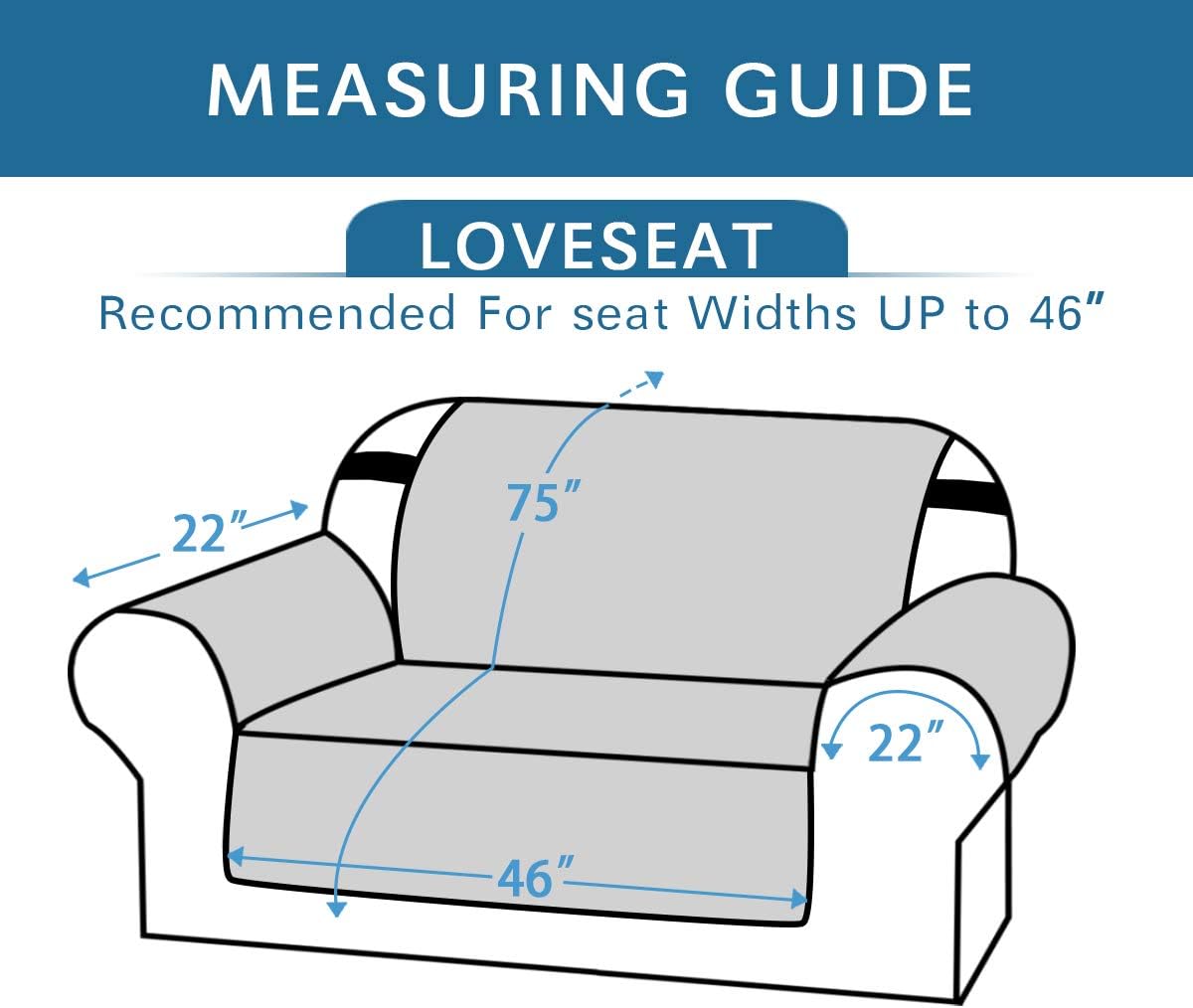 Reversible Couch Cover for 3 Cushion Cover Pet Friendly Sofa Cover for Dog Washable Furniture Protector Water Resistant Slipcover with Non Slip Elastic Strap(Sofa, Ivory/Beige)