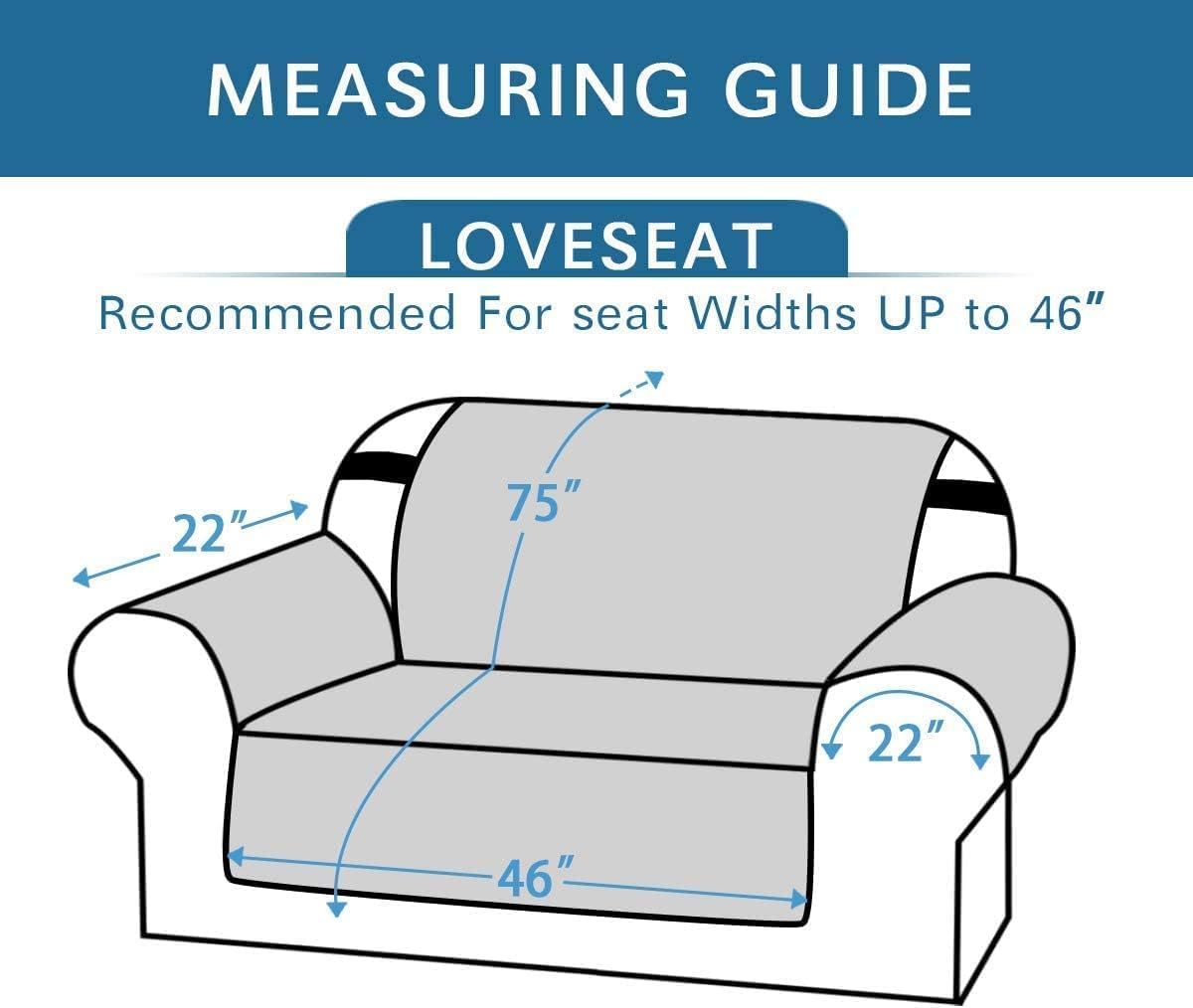 Reversible Couch Cover for 3 Cushion Cover Pet Friendly Sofa Cover for Dog Washable Furniture Protector Water Resistant Slipcover with Non Slip Elastic Strap(Sofa, Ivory/Beige)