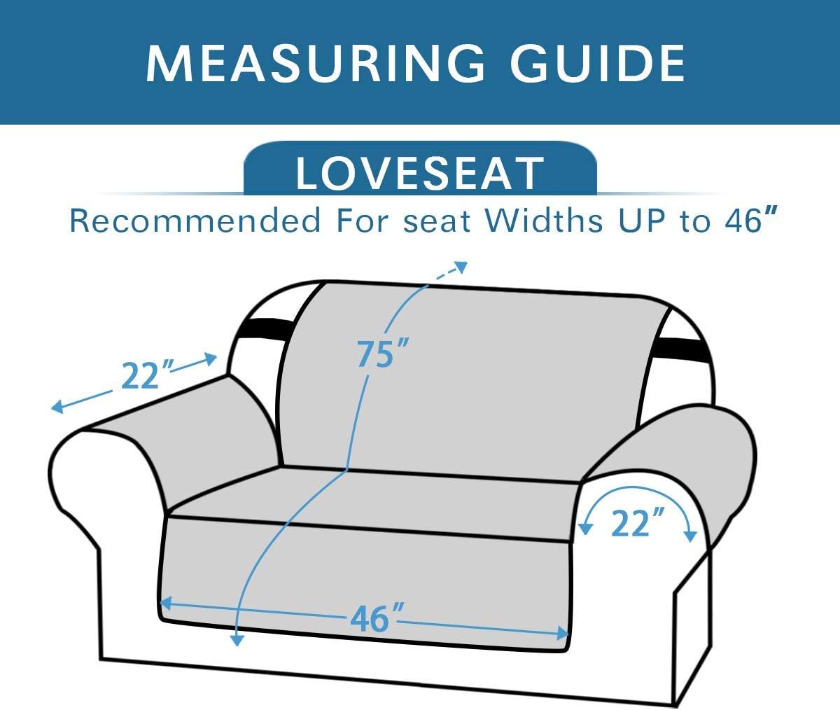 Reversible Couch Cover for 3 Cushion Cover Pet Friendly Sofa Cover for Dog Washable Furniture Protector Water Resistant Slipcover with Non Slip Elastic Strap(Sofa, Ivory/Beige)