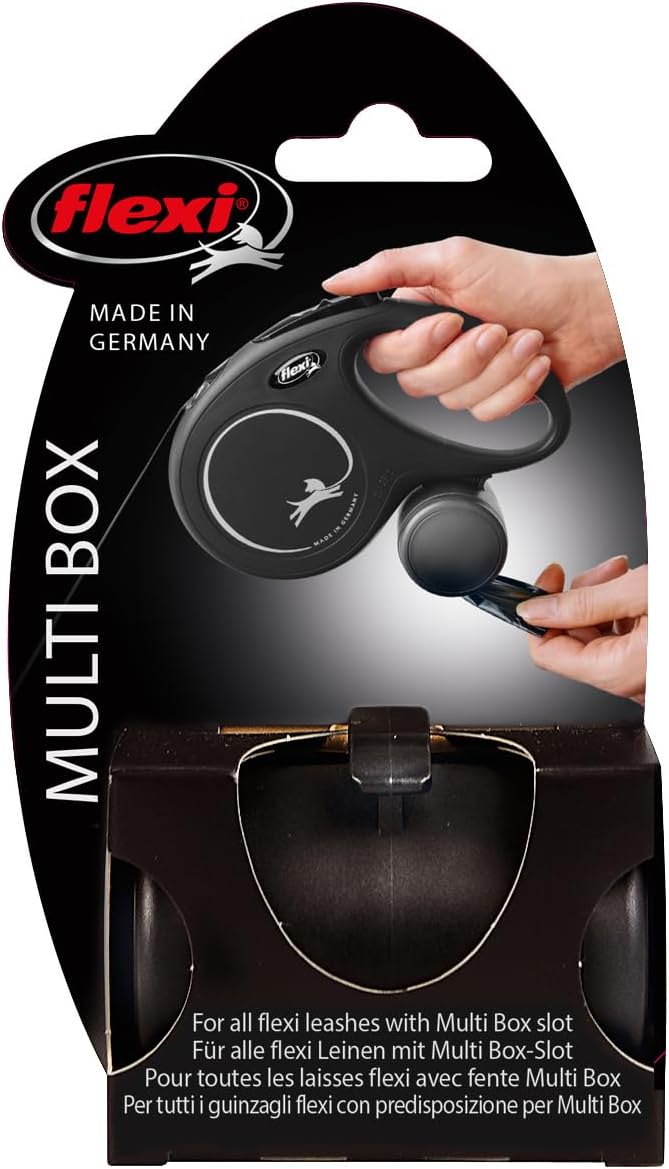 ® Multi Box Storage Accessory for Retractable Dog Leash Sets, Black