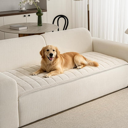 Couch Covers for Dogs, Non Slip Washable Pet Couch Covers for Sofa | 27.6”x70.9” Dark Brown Soft Velvet Sofa Covers for 2-3 Cushion Couch, Couch Protect Against Pet Hair, Scratches & Stains