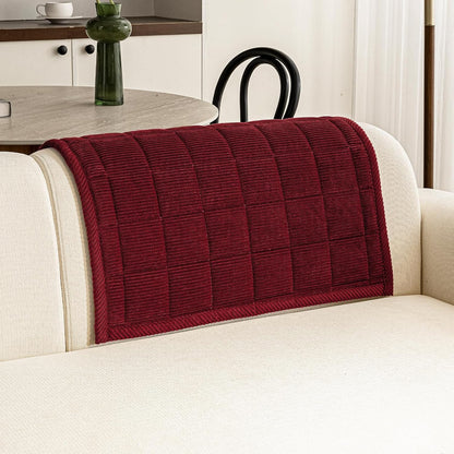 Couch Covers for Dogs, Non Slip Washable Pet Couch Covers for Sofa | 27.6”x70.9” Dark Brown Soft Velvet Sofa Covers for 2-3 Cushion Couch, Couch Protect Against Pet Hair, Scratches & Stains