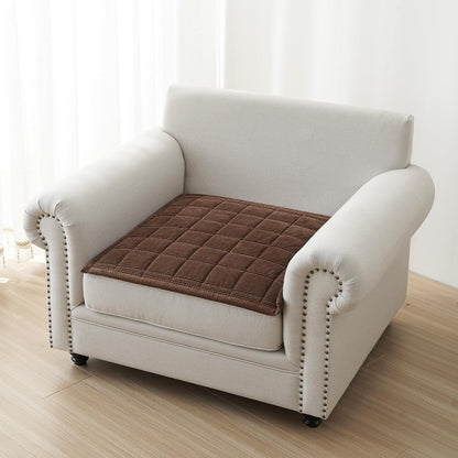 Couch Covers for Dogs, Non Slip Washable Pet Couch Covers for Sofa | 27.6”x70.9” Dark Brown Soft Velvet Sofa Covers for 2-3 Cushion Couch, Couch Protect Against Pet Hair, Scratches & Stains