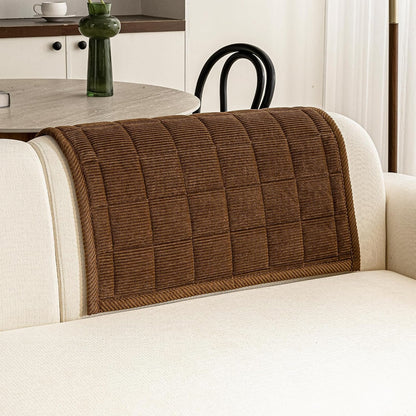 Couch Covers for Dogs, Non Slip Washable Pet Couch Covers for Sofa | 27.6”x70.9” Dark Brown Soft Velvet Sofa Covers for 2-3 Cushion Couch, Couch Protect Against Pet Hair, Scratches & Stains