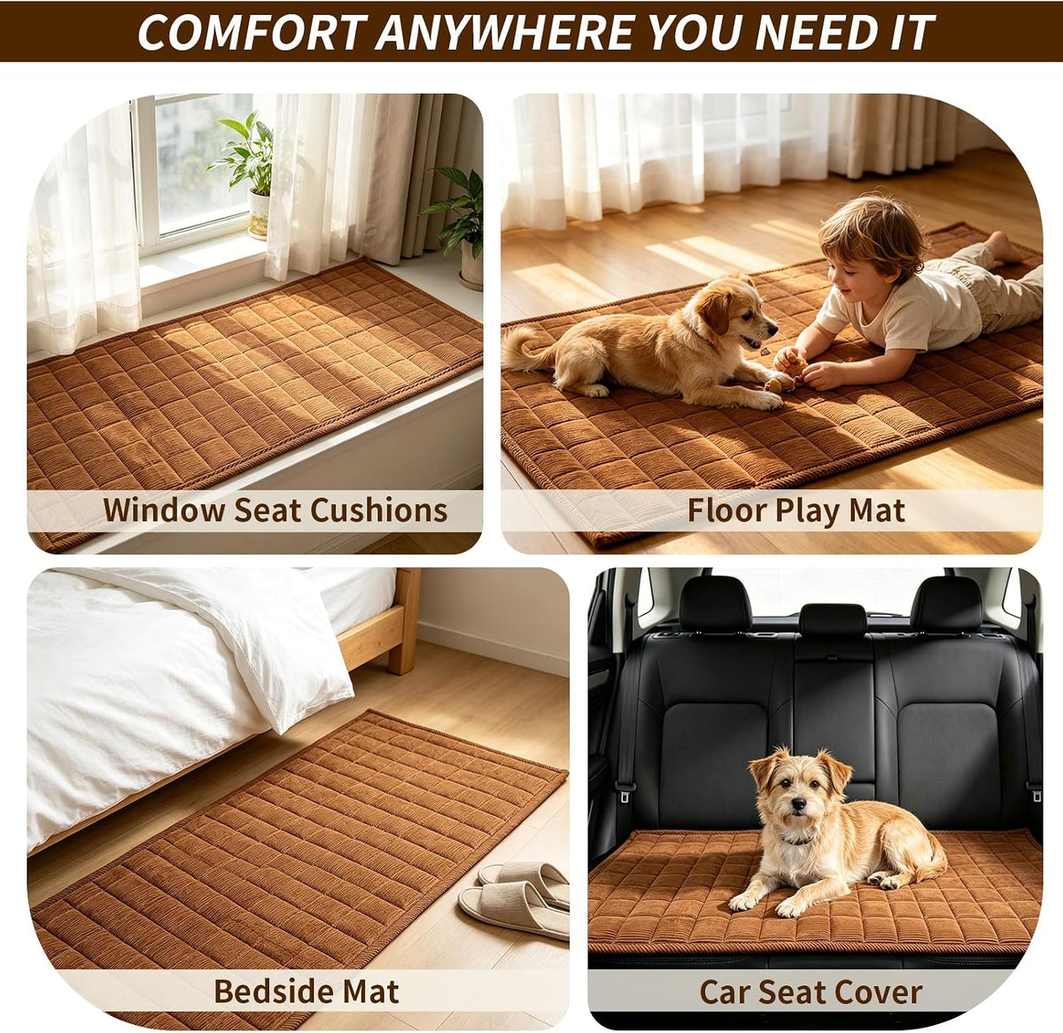 Couch Covers for Dogs, Non Slip Washable Pet Couch Covers for Sofa | 27.6”x70.9” Dark Brown Soft Velvet Sofa Covers for 2-3 Cushion Couch, Couch Protect Against Pet Hair, Scratches & Stains