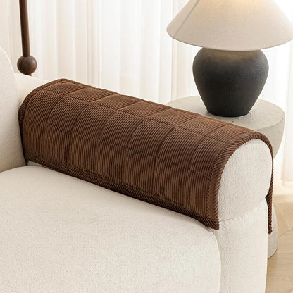 Couch Covers for Dogs, Non Slip Washable Pet Couch Covers for Sofa | 27.6”x70.9” Dark Brown Soft Velvet Sofa Covers for 2-3 Cushion Couch, Couch Protect Against Pet Hair, Scratches & Stains