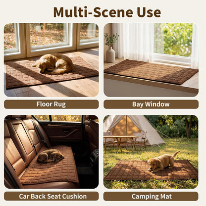 Couch Covers for Dogs, Non Slip Washable Pet Couch Covers for Sofa | 27.6”x70.9” Dark Brown Soft Velvet Sofa Covers for 2-3 Cushion Couch, Couch Protect Against Pet Hair, Scratches & Stains