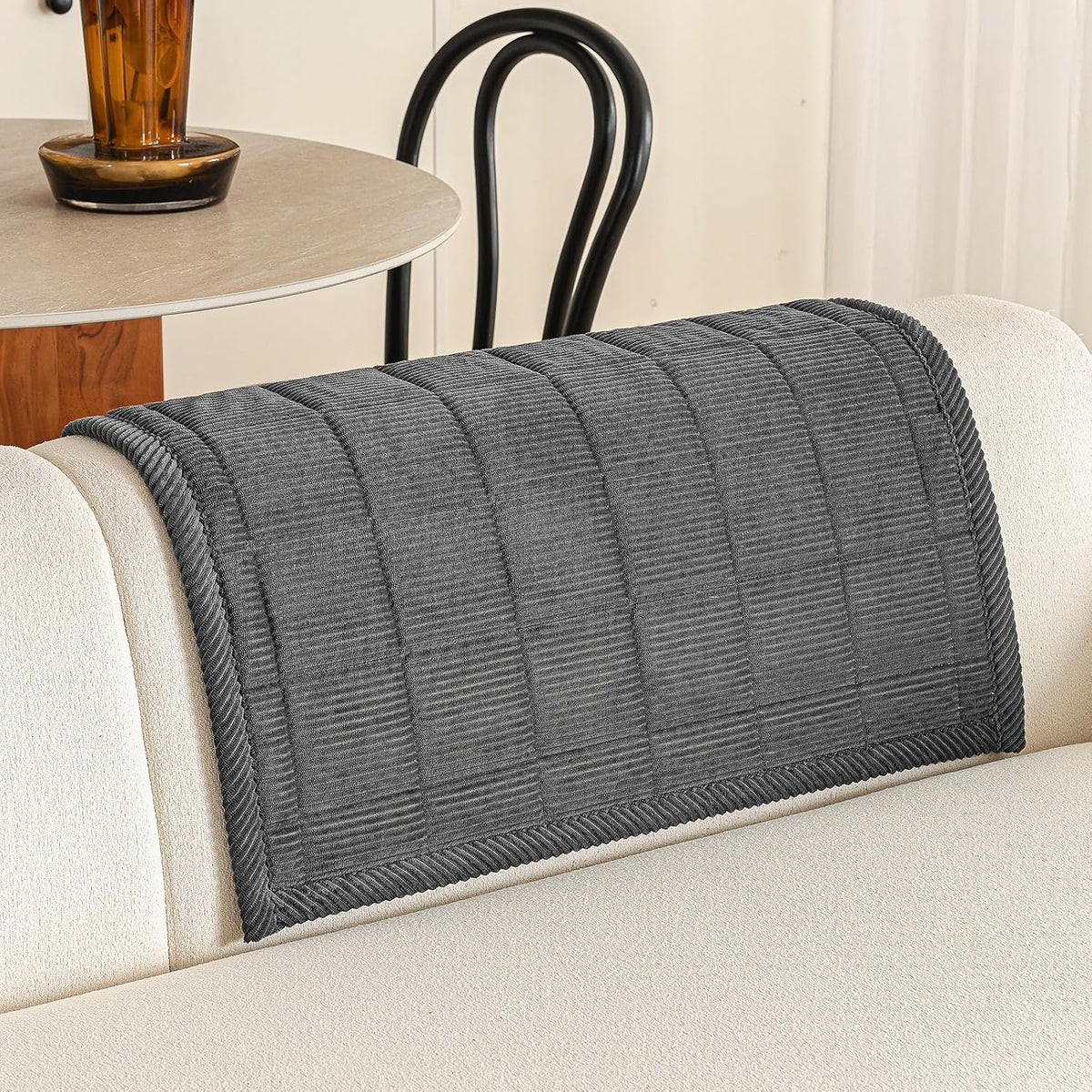 Couch Covers for Dogs, Non Slip Washable Pet Couch Covers for Sofa | 27.6”x70.9” Dark Brown Soft Velvet Sofa Covers for 2-3 Cushion Couch, Couch Protect Against Pet Hair, Scratches & Stains