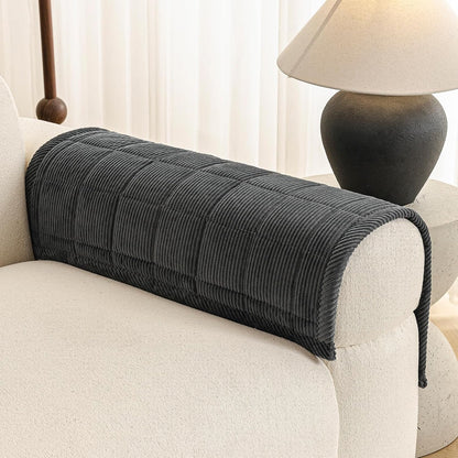 Couch Covers for Dogs, Non Slip Washable Pet Couch Covers for Sofa | 27.6”x70.9” Dark Brown Soft Velvet Sofa Covers for 2-3 Cushion Couch, Couch Protect Against Pet Hair, Scratches & Stains
