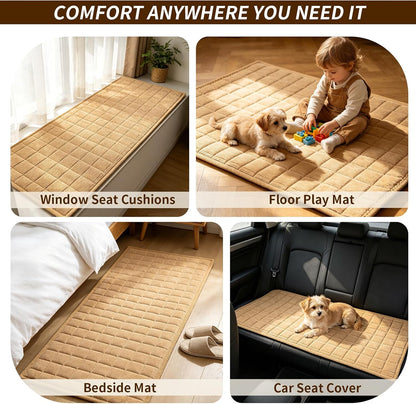 Couch Covers for Dogs, Non Slip Washable Pet Couch Covers for Sofa | 27.6”x70.9” Dark Brown Soft Velvet Sofa Covers for 2-3 Cushion Couch, Couch Protect Against Pet Hair, Scratches & Stains