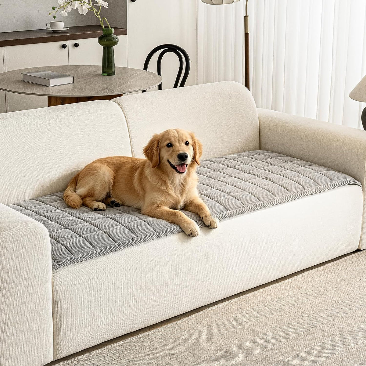 Couch Covers for Dogs, Non Slip Washable Pet Couch Covers for Sofa | 27.6”x70.9” Dark Brown Soft Velvet Sofa Covers for 2-3 Cushion Couch, Couch Protect Against Pet Hair, Scratches & Stains