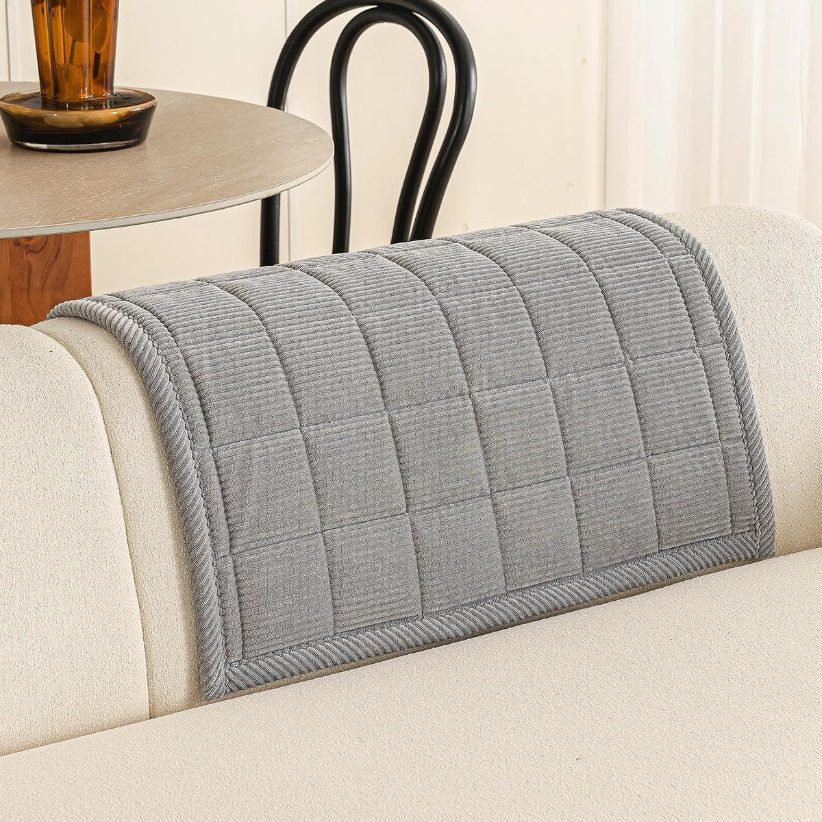 Couch Covers for Dogs, Non Slip Washable Pet Couch Covers for Sofa | 27.6”x70.9” Dark Brown Soft Velvet Sofa Covers for 2-3 Cushion Couch, Couch Protect Against Pet Hair, Scratches & Stains