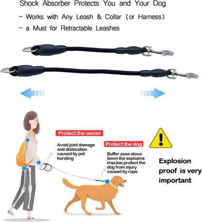 Retractable Dog Leash 26 FT, Heavy Duty Dog Leash for Dogs up to 110lbs, Strong Nylon Tape No Tangle, One-Handed Brake, Pause, Lock, Perfect for Medium Large Dogs (Black, 26 FT(66-110 LBS))