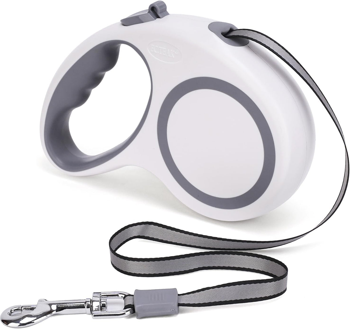 Retractable Dog Leash 26 FT, Heavy Duty Dog Leash for Dogs up to 110lbs, Strong Nylon Tape No Tangle, One-Handed Brake, Pause, Lock, Perfect for Medium Large Dogs (Black, 26 FT(66-110 LBS))