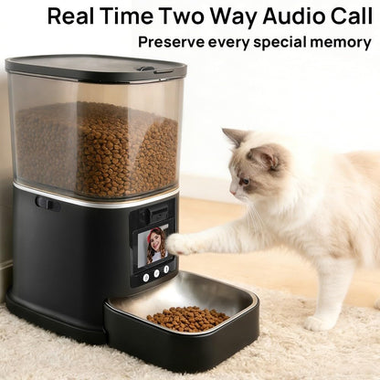 Automatic Cat Feeder with Camera Two-Way Video/Autio 5G WiFi, 5L