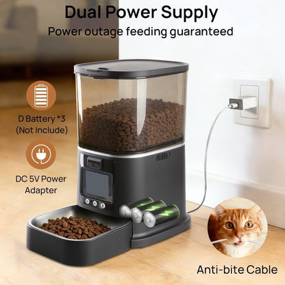 Automatic Cat Feeder with Camera Two-Way Video/Autio 5G WiFi, 5L