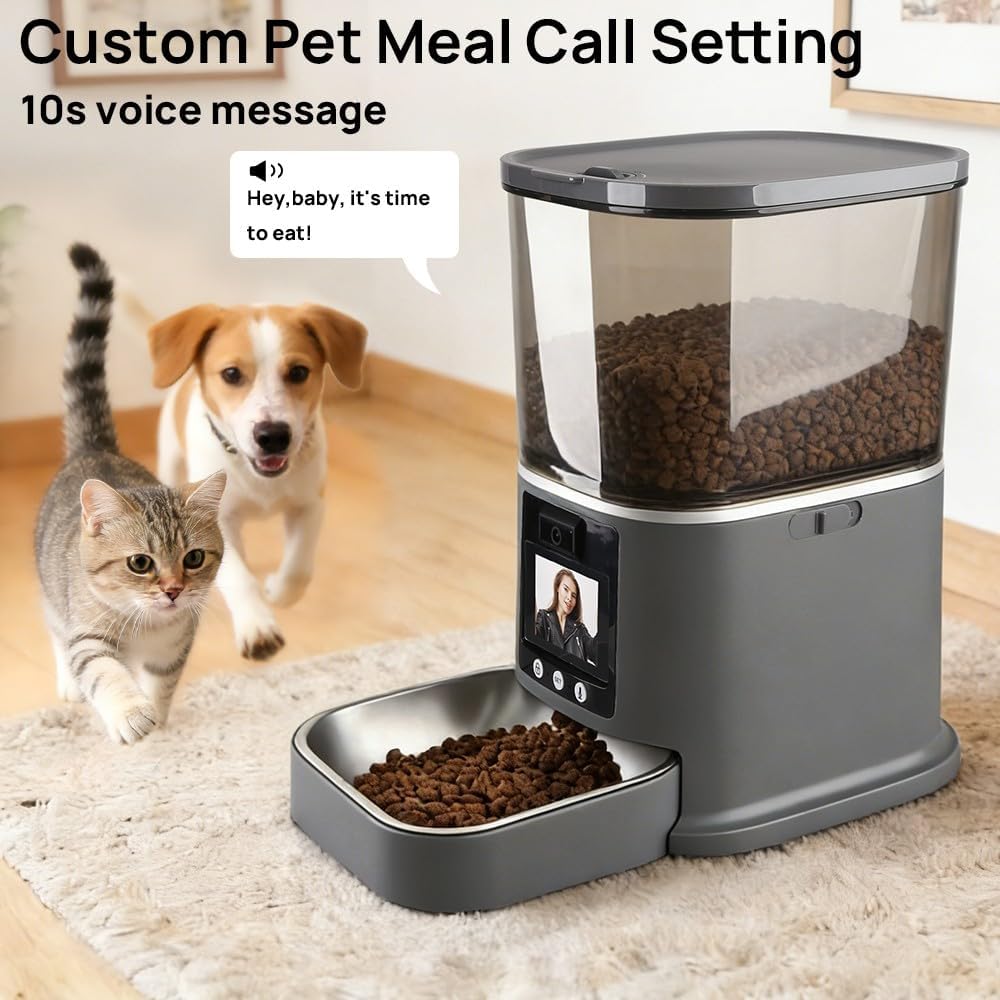 Automatic Cat Feeder with Camera Two-Way Video/Autio 5G WiFi, 5L