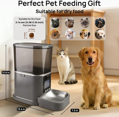 Automatic Cat Feeder with Camera Two-Way Video/Autio 5G WiFi, 5L