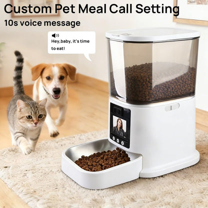 Automatic Cat Feeder with Camera Two-Way Video/Autio 5G WiFi, 5L