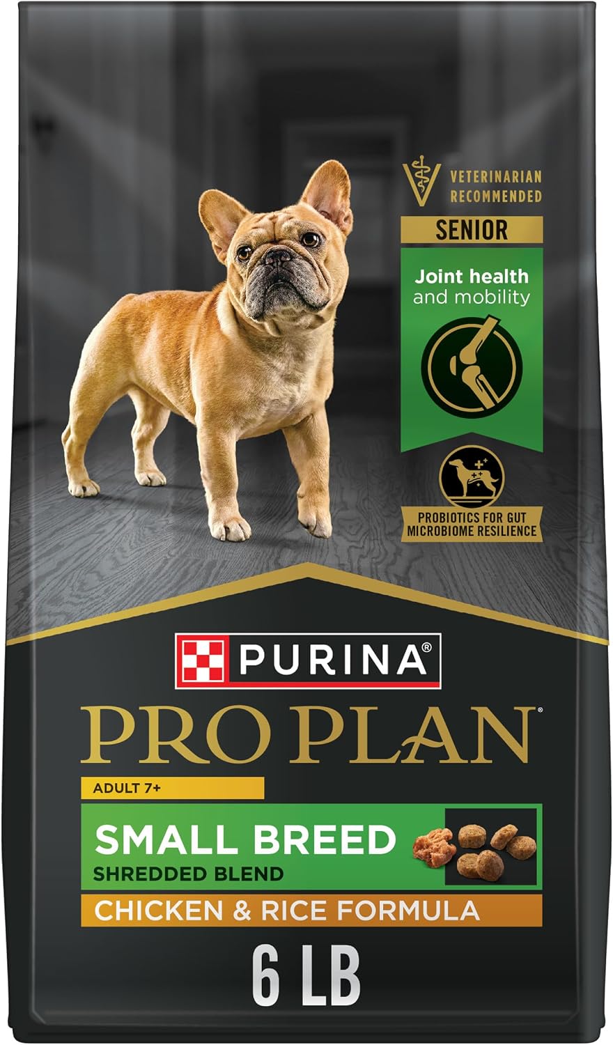 Small Breed Senior Dog Food, Shredded Blend, 6 lb Bag