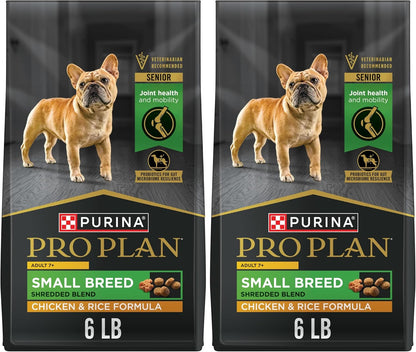 Small Breed Senior Dog Food, Shredded Blend, 6 lb Bag