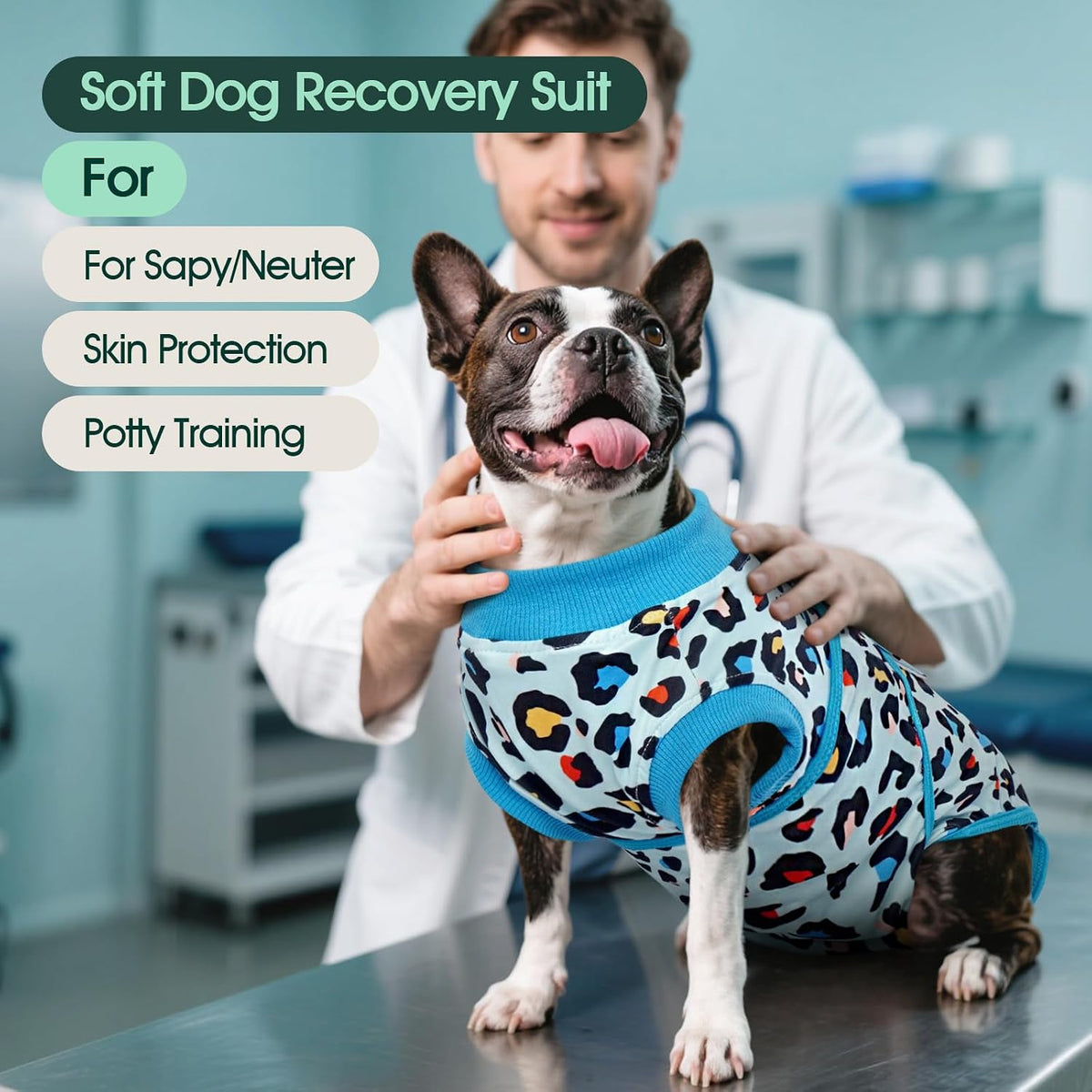 Dog Recovery Suit After Surgery, Spay Neuter Surgical Suit for Dogs