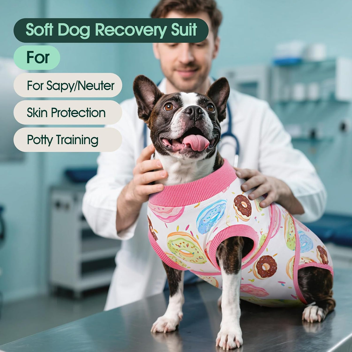 Dog Recovery Suit After Surgery, Spay Neuter Surgical Suit for Dogs