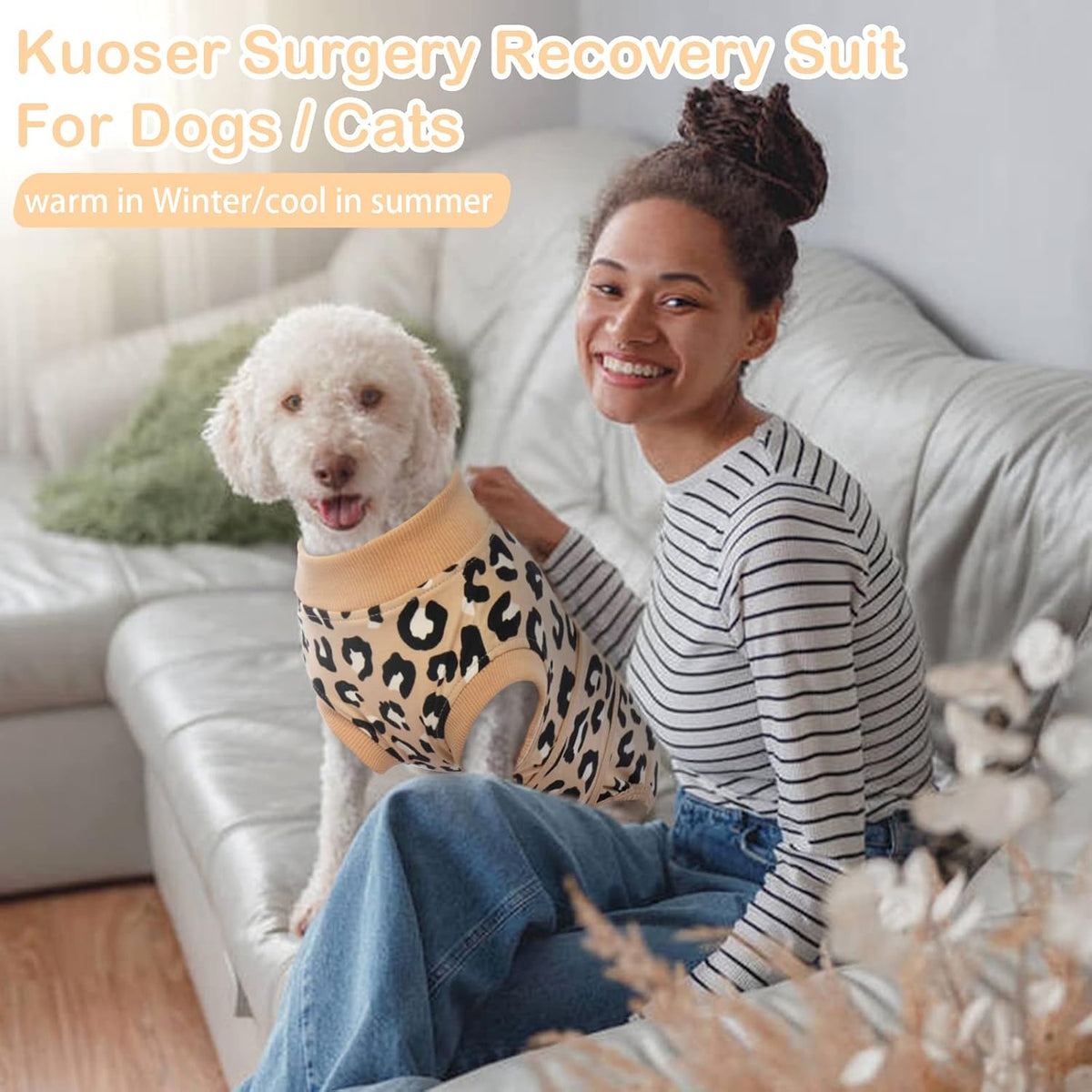 Dog Recovery Suit After Surgery, Spay Neuter Surgical Suit for Dogs