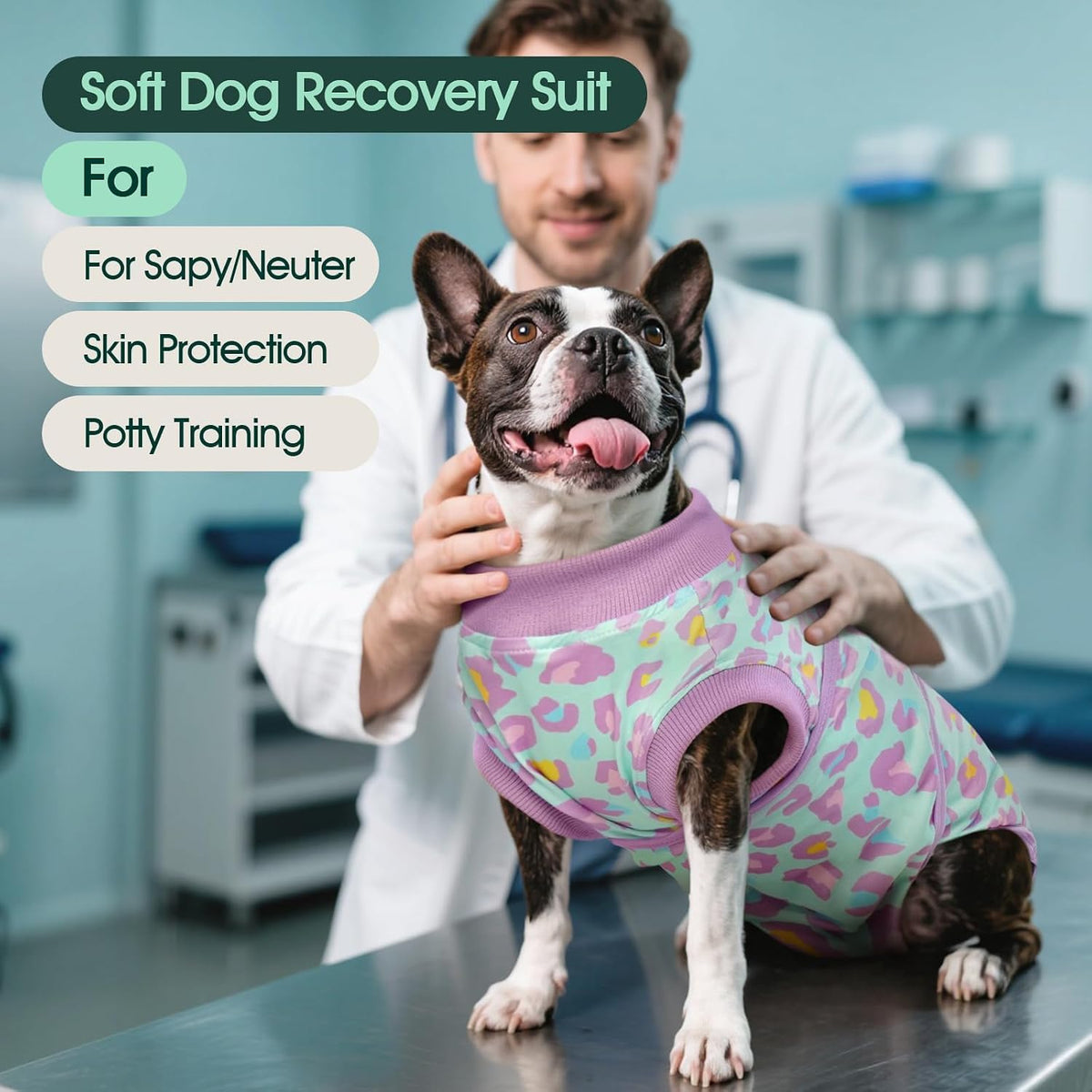 Dog Recovery Suit After Surgery, Spay Neuter Surgical Suit for Dogs