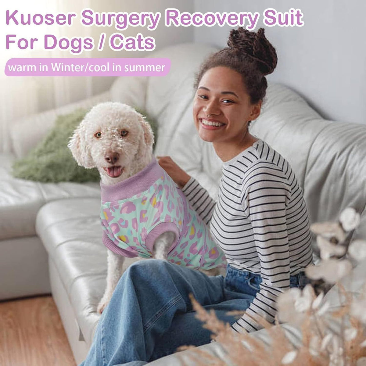 Dog Recovery Suit After Surgery, Spay Neuter Surgical Suit for Dogs