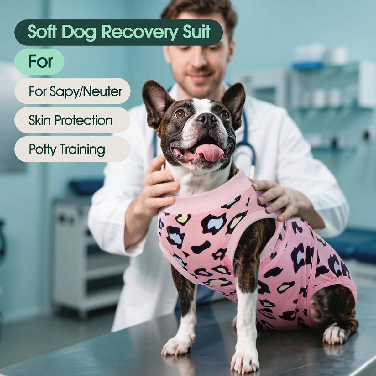 Dog Recovery Suit After Surgery, Spay Neuter Surgical Suit for Dogs