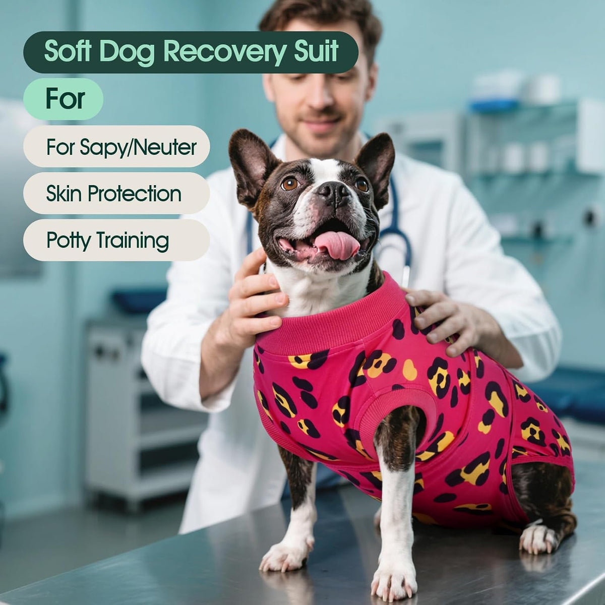 Dog Recovery Suit After Surgery, Spay Neuter Surgical Suit for Dogs