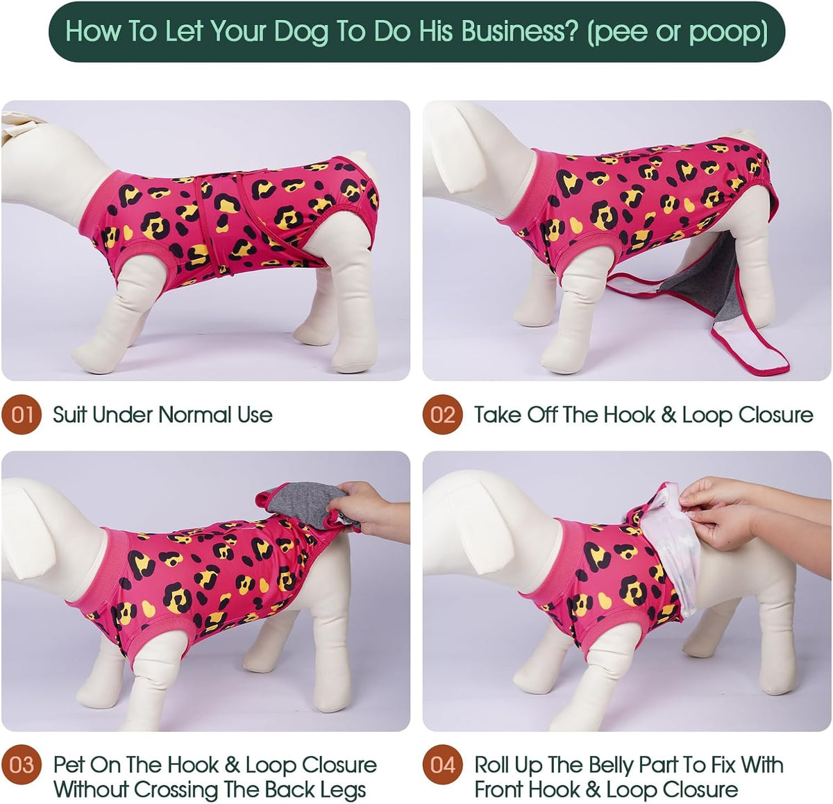 Dog Recovery Suit After Surgery, Spay Neuter Surgical Suit for Dogs