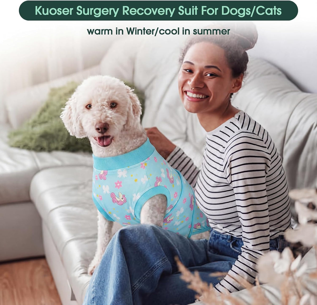 Dog Recovery Suit After Surgery, Spay Neuter Surgical Suit for Dogs