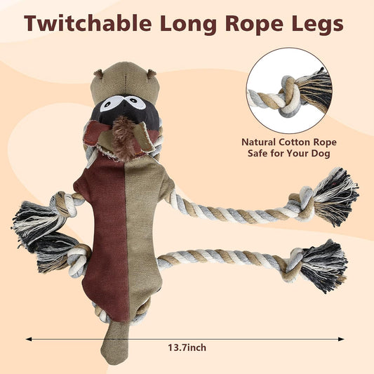 Dog Toys for Aggressive Chewers,Tough Indestructible Dog Toys,Squeaky Toys for Large Dogs,Durable Dog Chew Toys (Auburn)