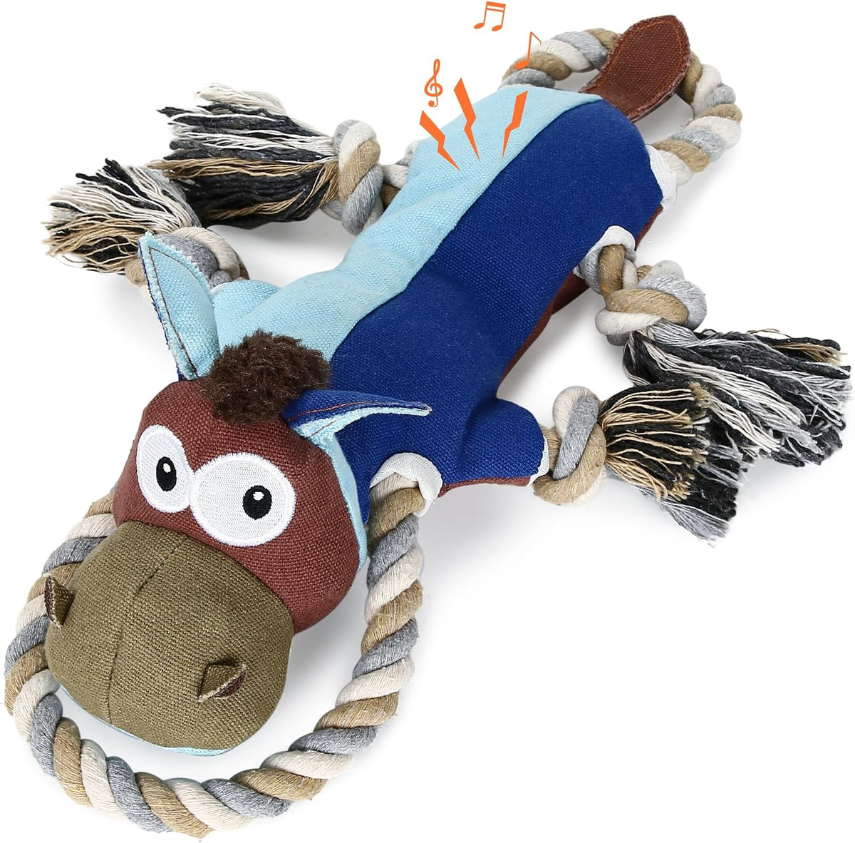Dog Toys for Aggressive Chewers,Tough Indestructible Dog Toys,Squeaky Toys for Large Dogs,Durable Dog Chew Toys (Auburn)