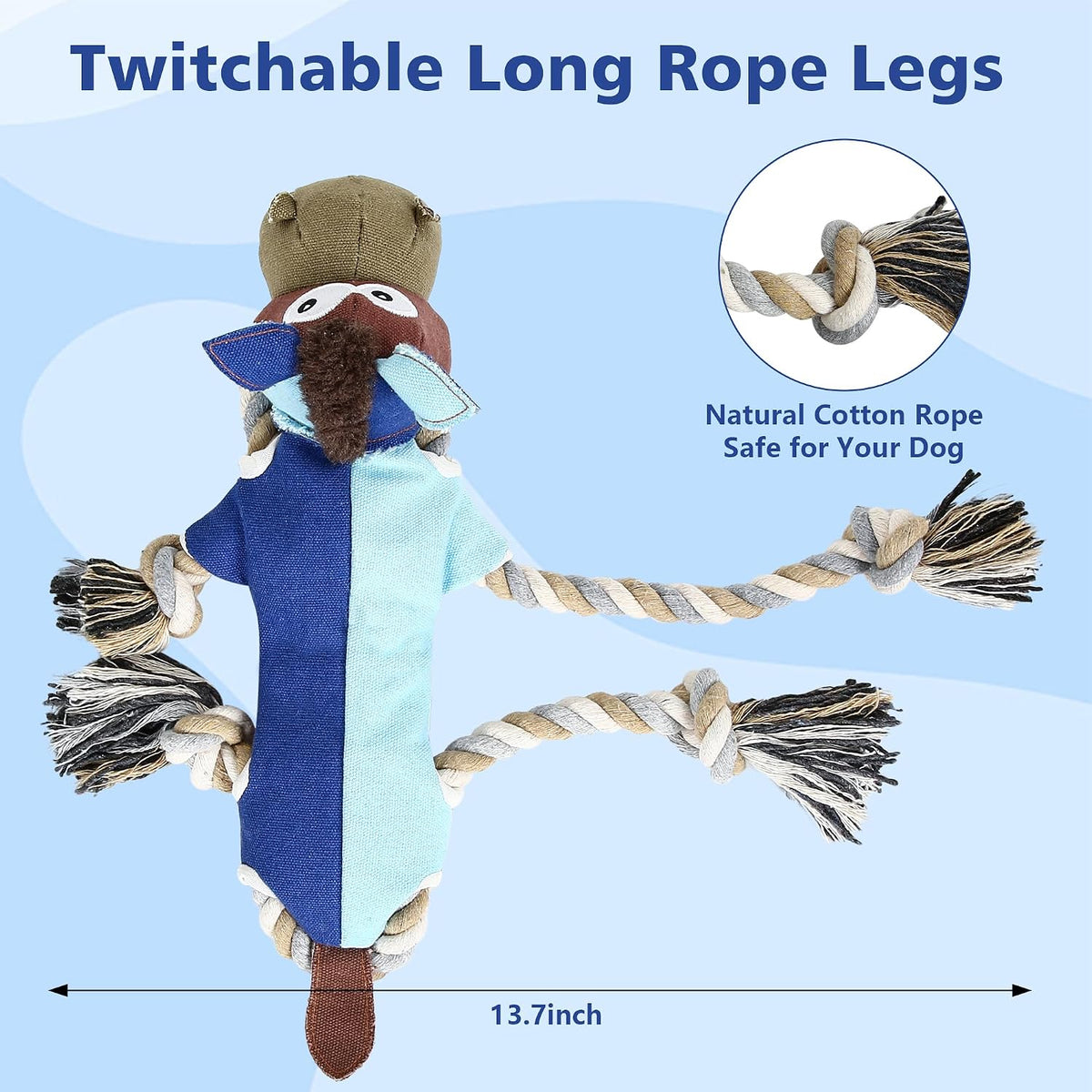 Dog Toys for Aggressive Chewers,Tough Indestructible Dog Toys,Squeaky Toys for Large Dogs,Durable Dog Chew Toys (Auburn)