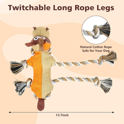 Dog Toys for Aggressive Chewers,Tough Indestructible Dog Toys,Squeaky Toys for Large Dogs,Durable Dog Chew Toys (Auburn)