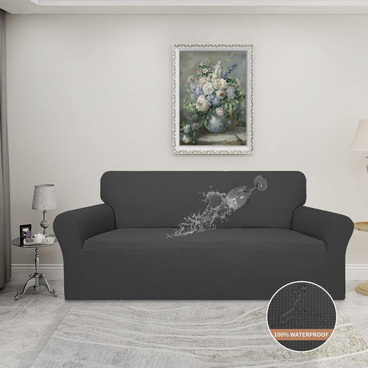100% Waterproof Couch Cover, 3 Cushion Couch Slipcover for Sofa